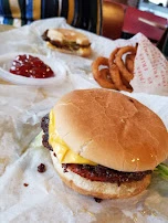Double Bacon Cheeseburger Large Combo with Onion Rings